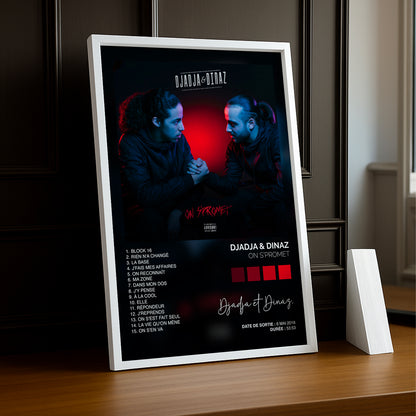 Cadre photo Album Musicaux - On S'Promet de Djadja & Dinaz
