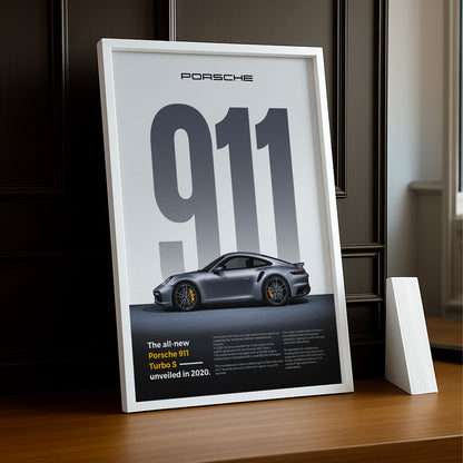 Poster Voitures - Porsche 911 Turbo S