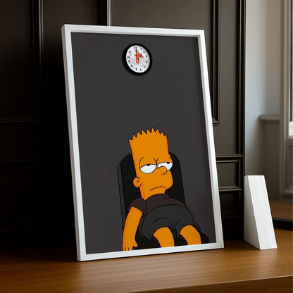 Cadre Photo Les Simpsons - Bart Simpson Fatiguer