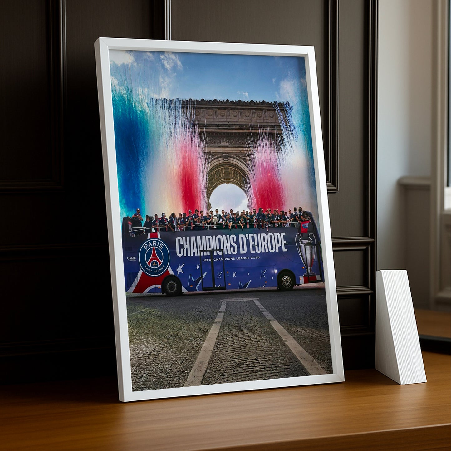 Cadre photo PSG Champion d'Europe