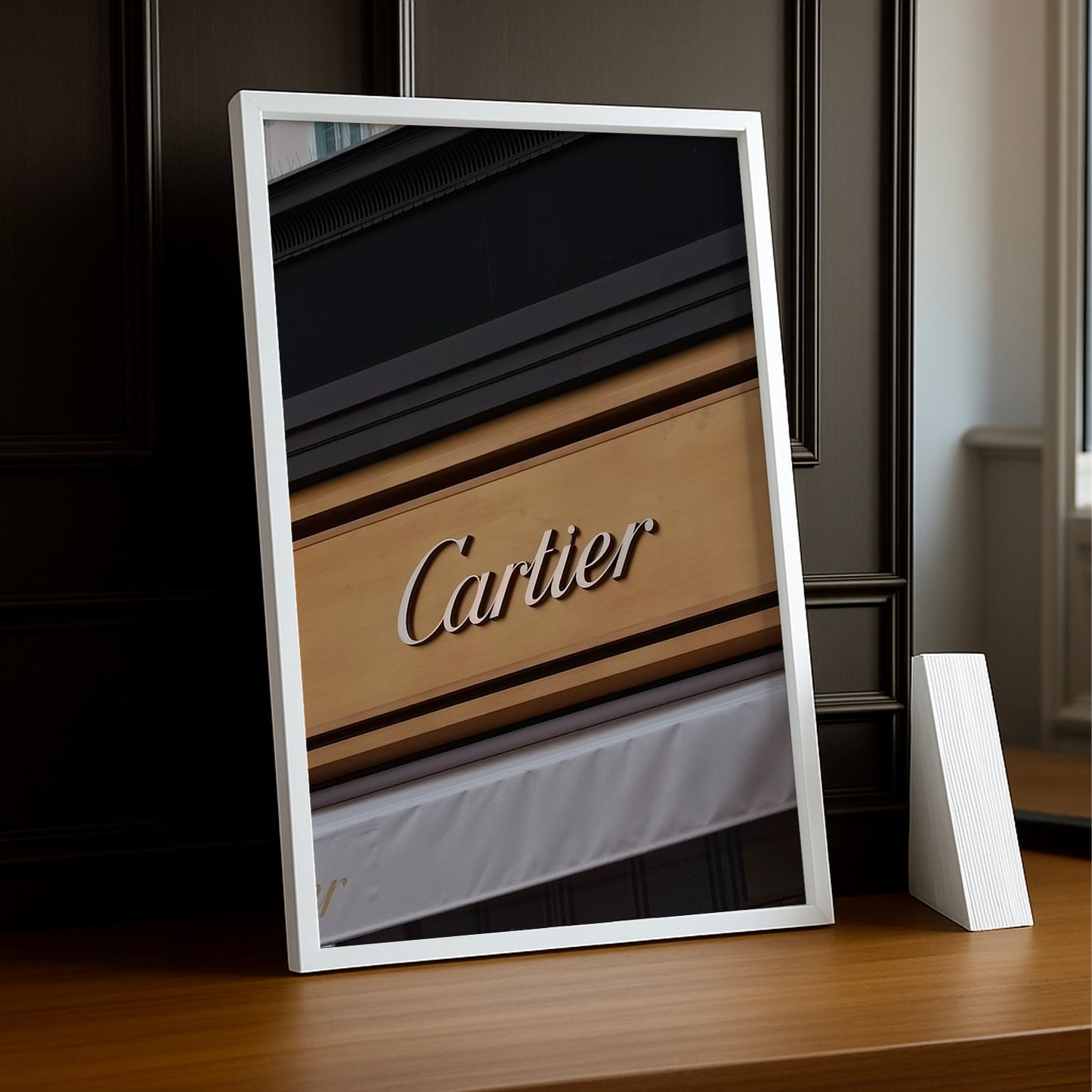 Cadre photo Cartier - Devanture en bois