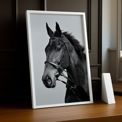 Cadre photo Équitation - Cheval Noir