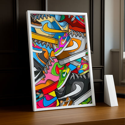 Cadre photo Nike Dunks Illustration