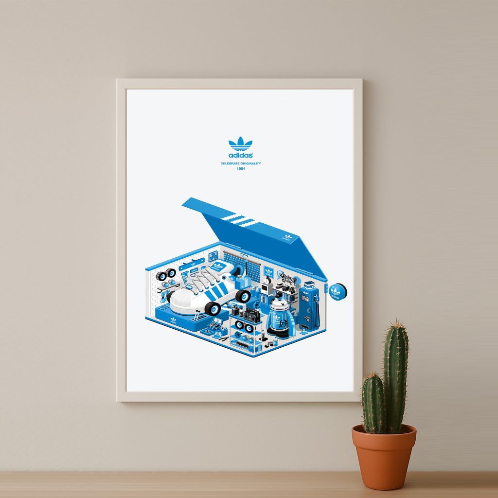 Cadre photo Adidas - Sneakers