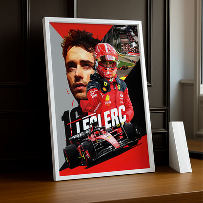 Cadre photo Charles Leclerc Formule 1