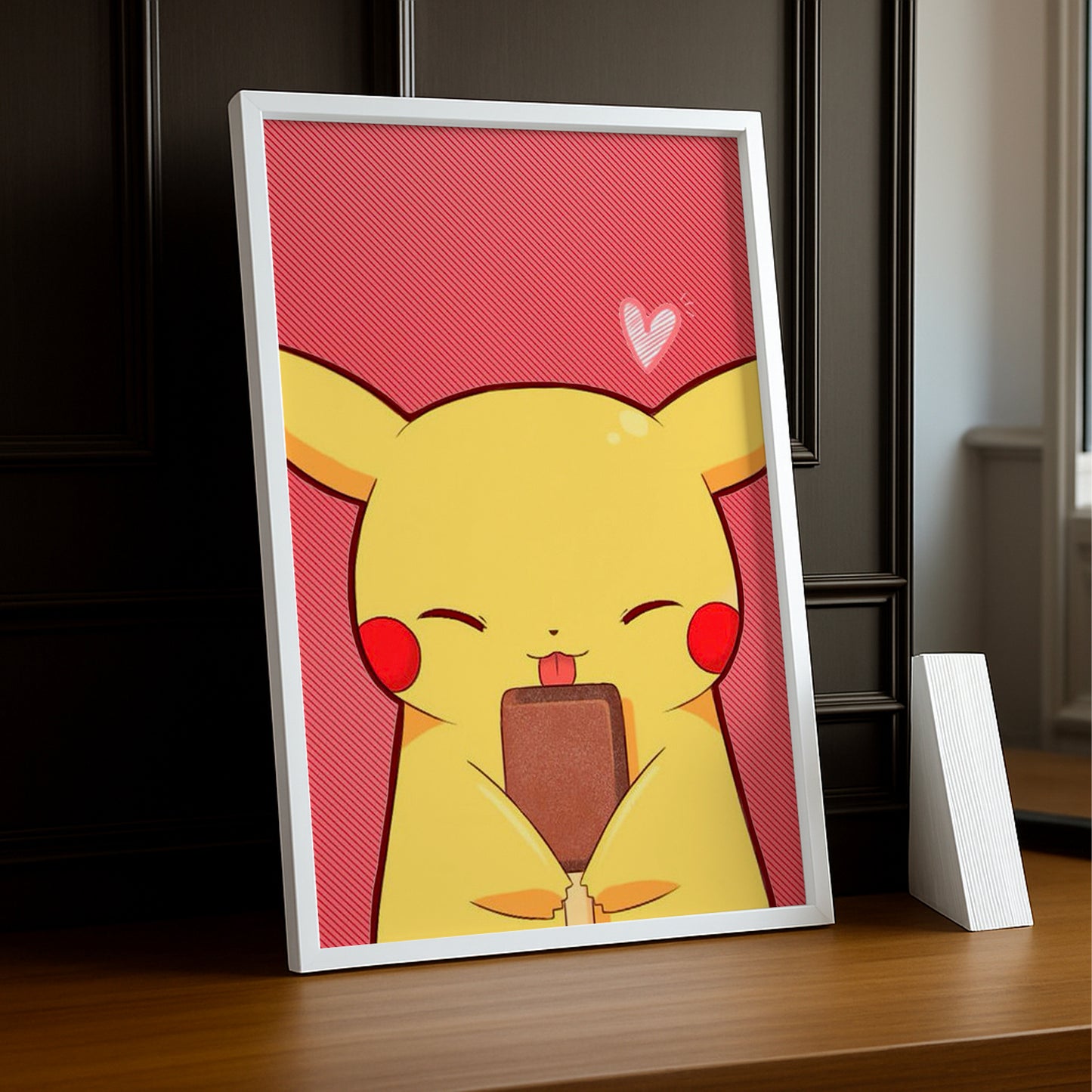 Cadre Photo Pokémon - Pikachu Illustration Chocolat