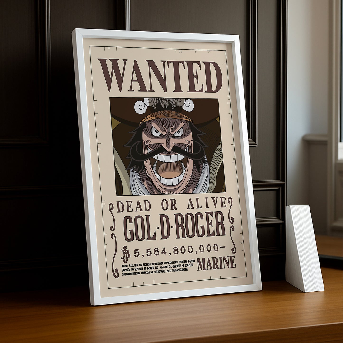 Cadre photo One Piece - Wanted Gol D Roger