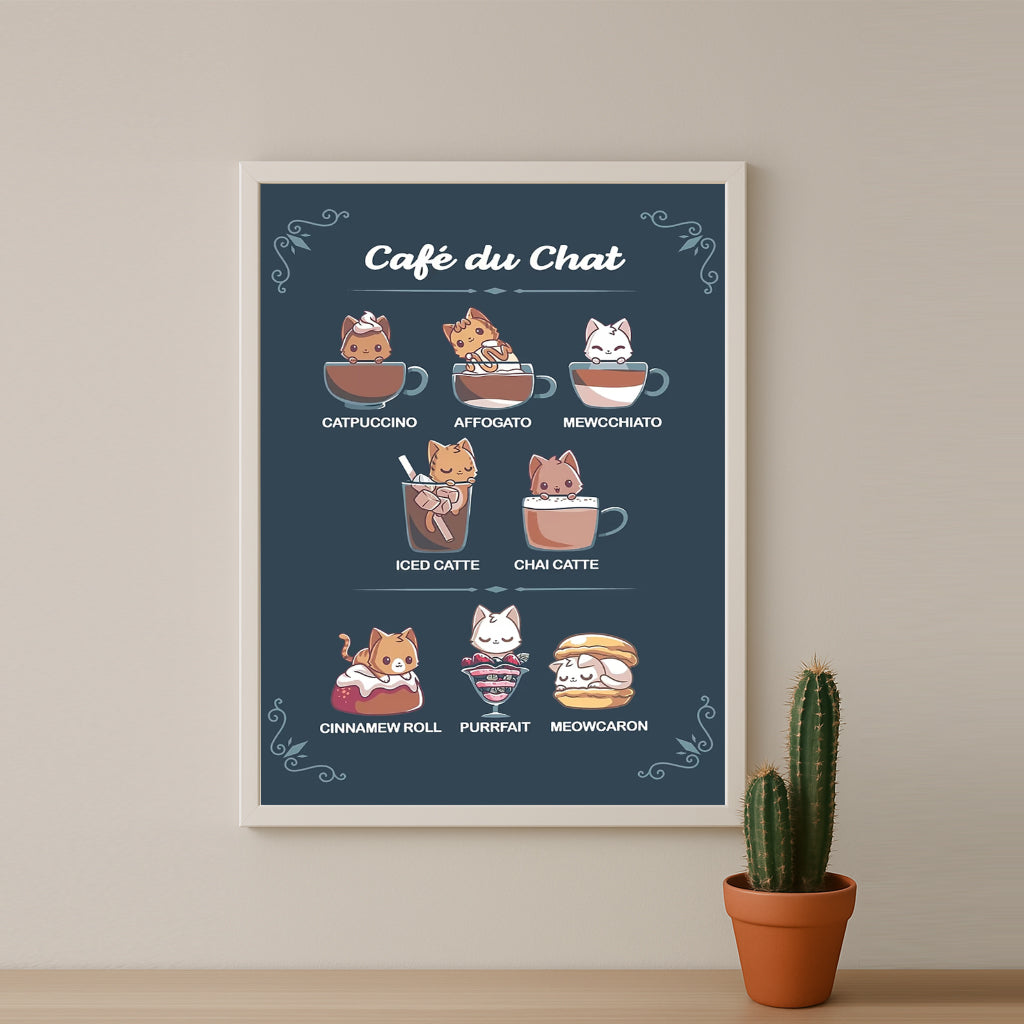 Cadre photo Coffee Lover - Café du Chat