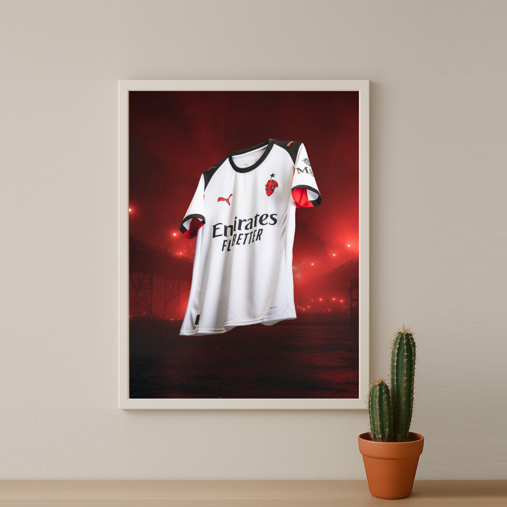 Poster Maillot Football - AC Milan Extérieur 25-26
