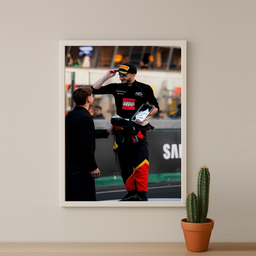 Poster encadrée GP Explorer - Maxime Biaggi Podium