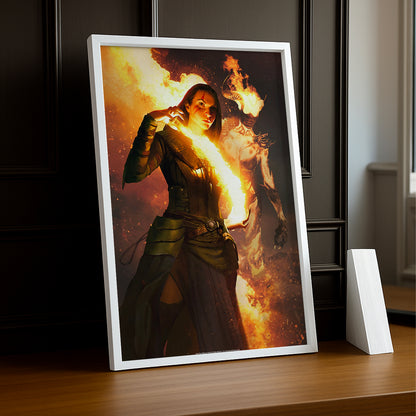 Cadre Photo Skyrim - Fire Mage