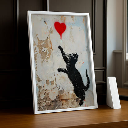 Cadre Photo Chat - Banksy
