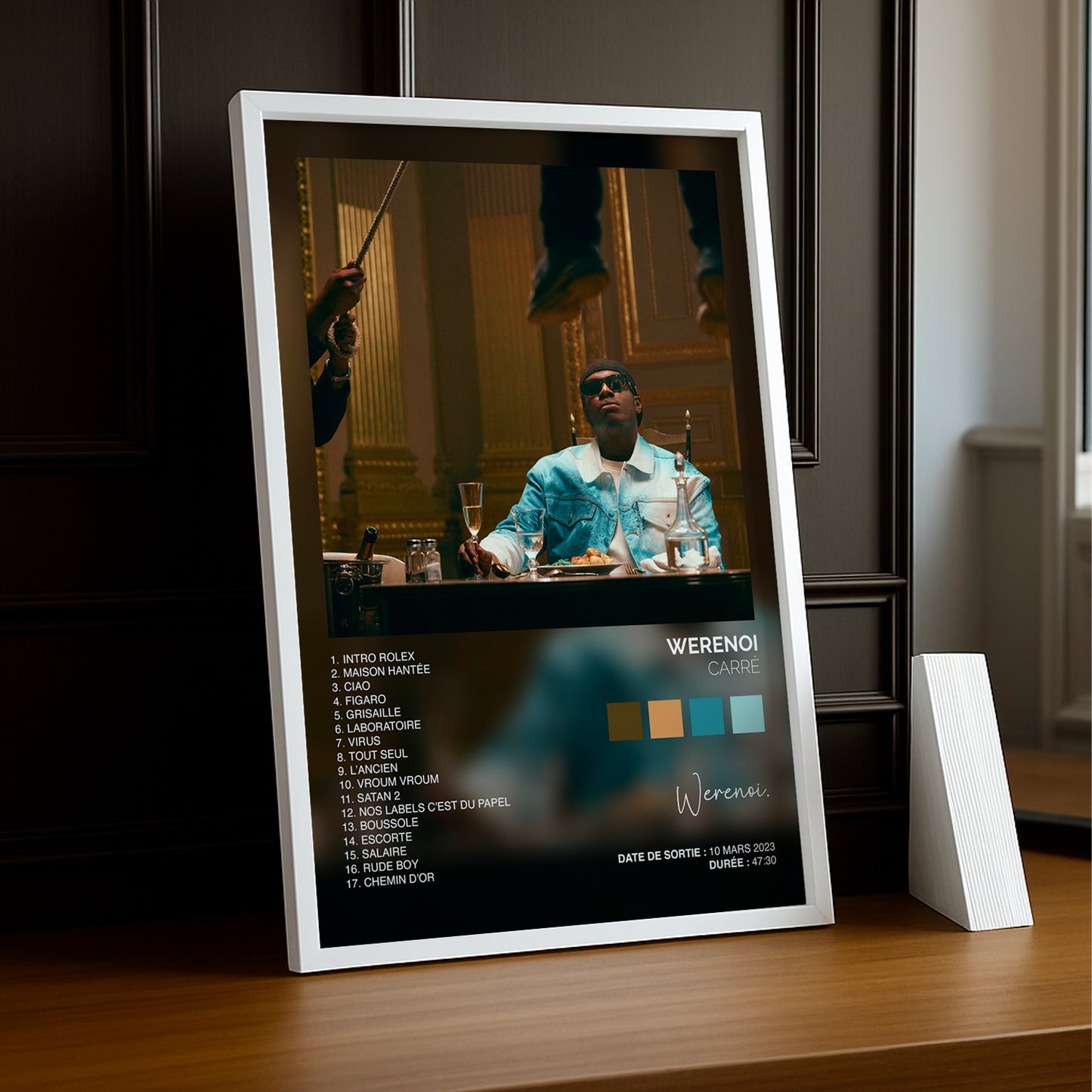 Cadre photo Album Musicaux - Carré de Werenoi