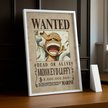 Cadre photo One Piece - Wanted Monkey D Luffy