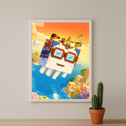 Cadre photo Minecraft - A la poursuite des cieux