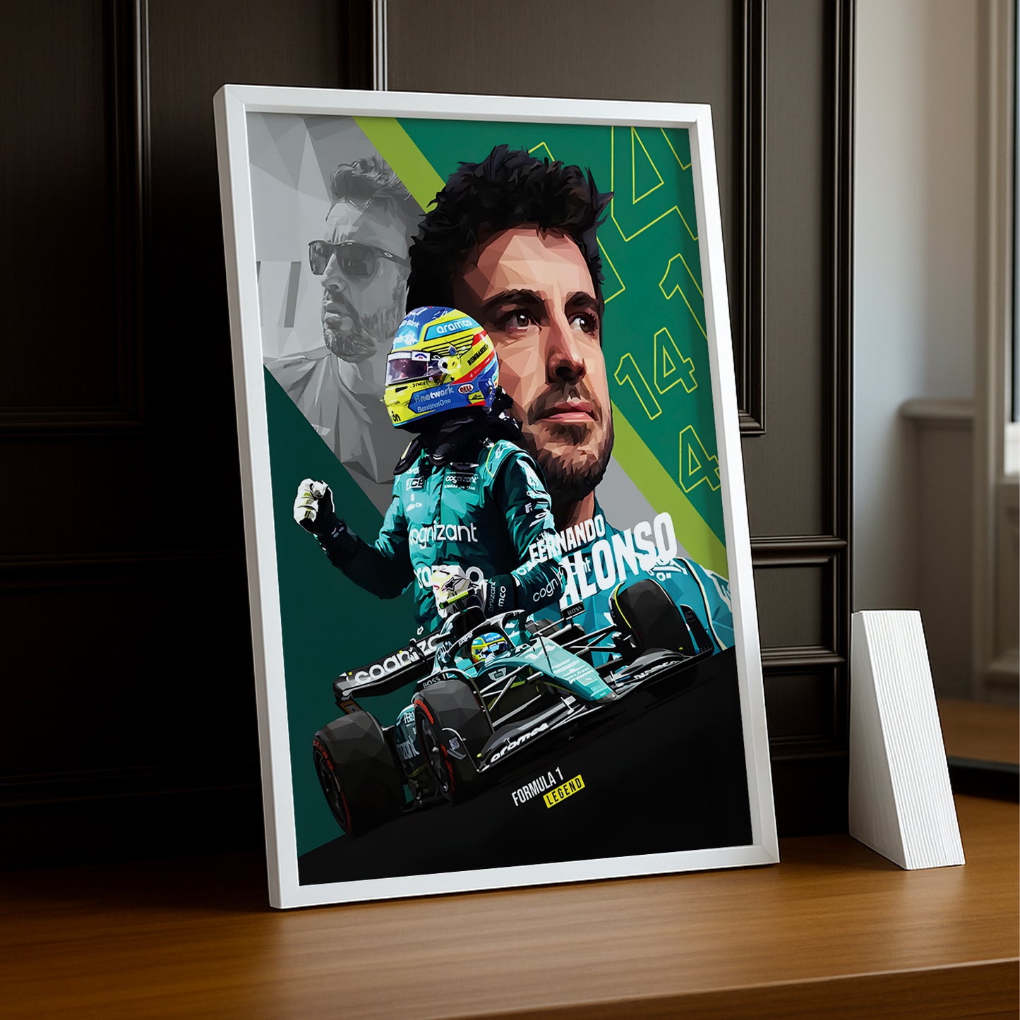 Cadre photo Fernando Alonso Formule 1