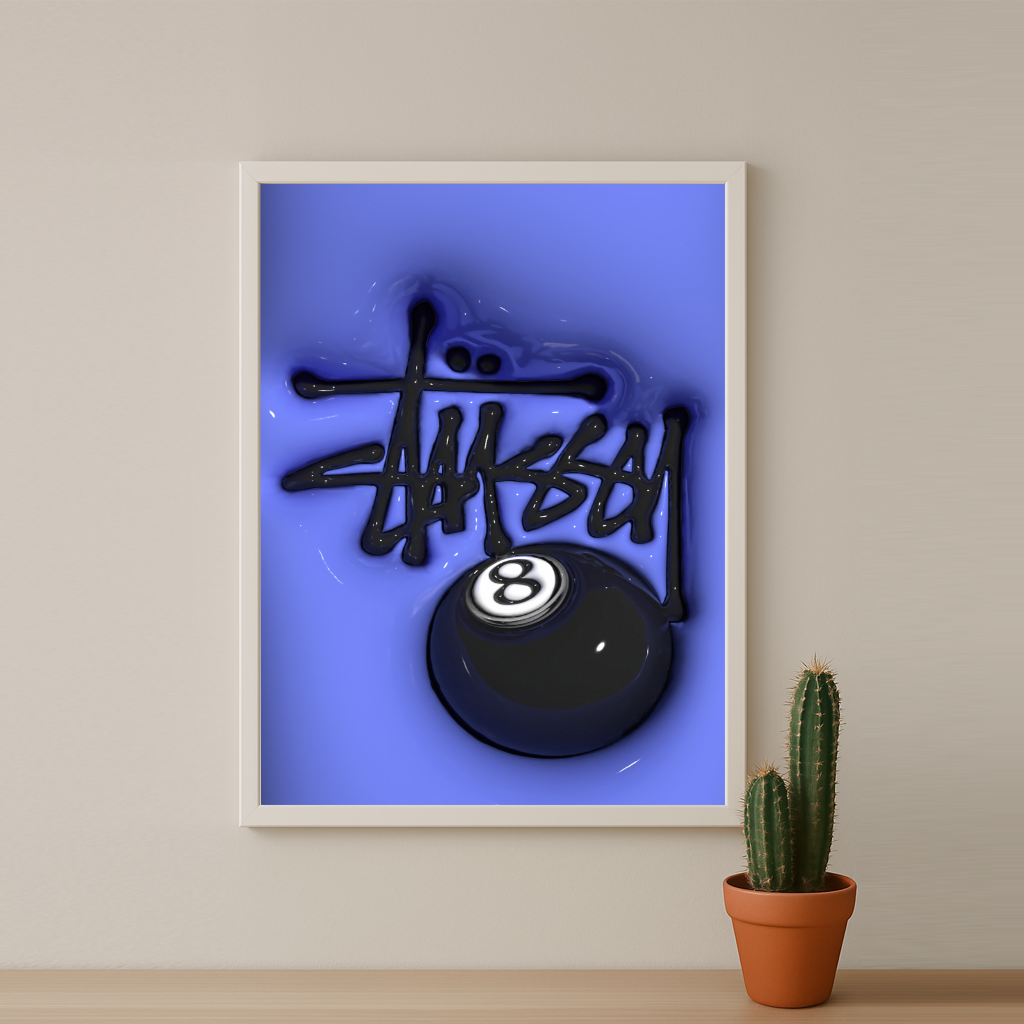 Cadre photo Stüssy - 3D Purple