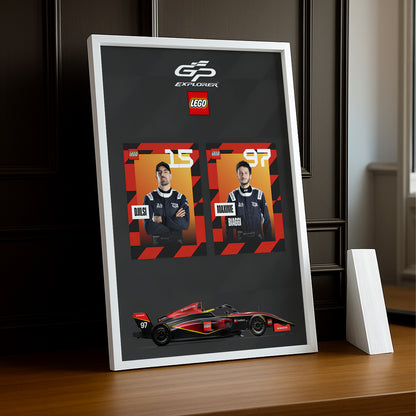 Cadre Photo GP Explorer Djilsi x Maxime Biaggi Lego