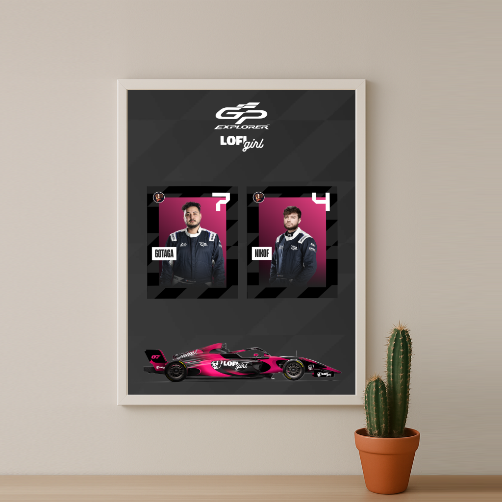 Cadre Photo GP Explorer Gotaga x Nikof Lofi Girl