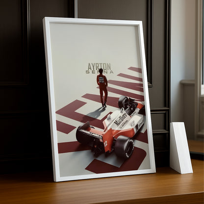 Poster encadrée Formule 1 - Ayrton Senna
