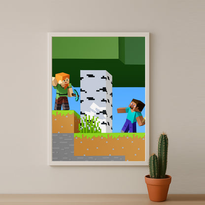 Cadre photo Minecraft - 15 e anniversaire