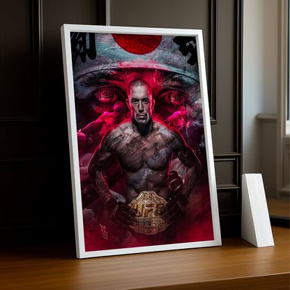 Cadre photo UFC - Georges Saint Pierre