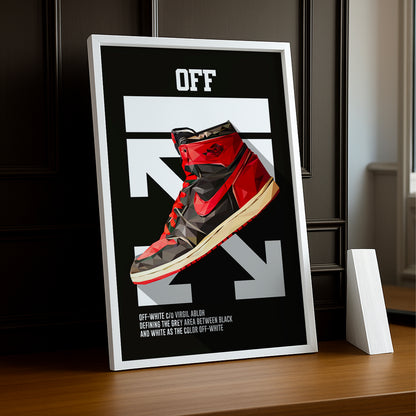 Cadre photo Off-White Air Jordan 1 Chicago