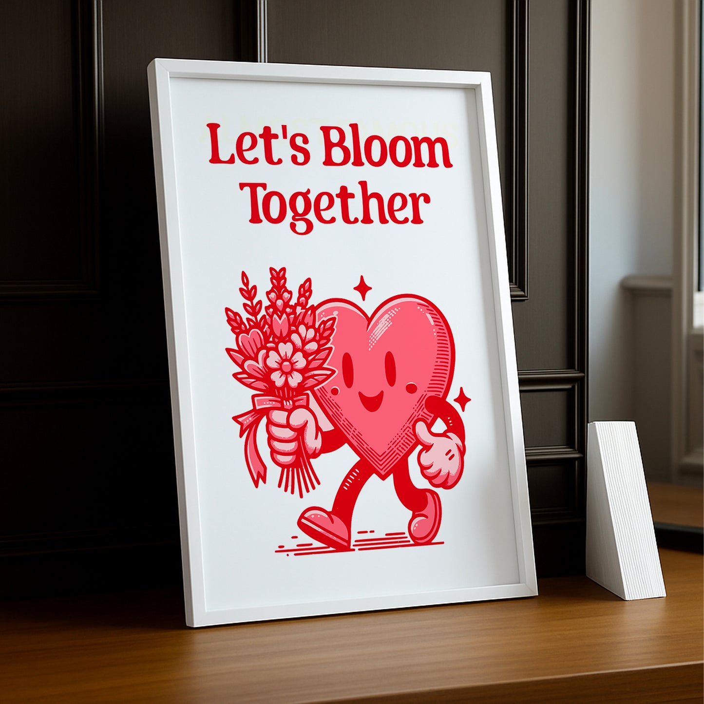 Cadre photo Citation - Let's Bloom Together