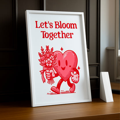 Cadre photo Citation - Let's Bloom Together