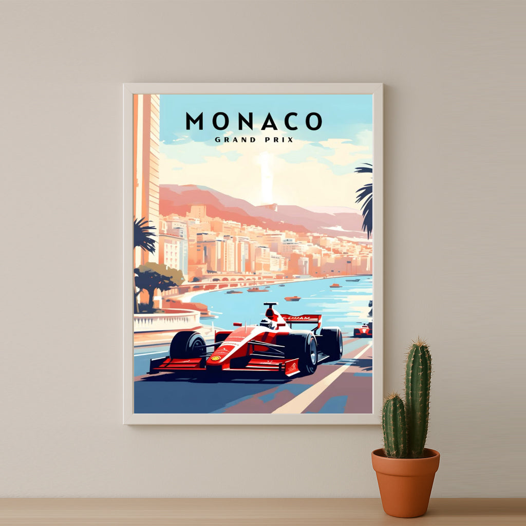 Poster encadrée Formule 1 - Grand Prix de Monaco