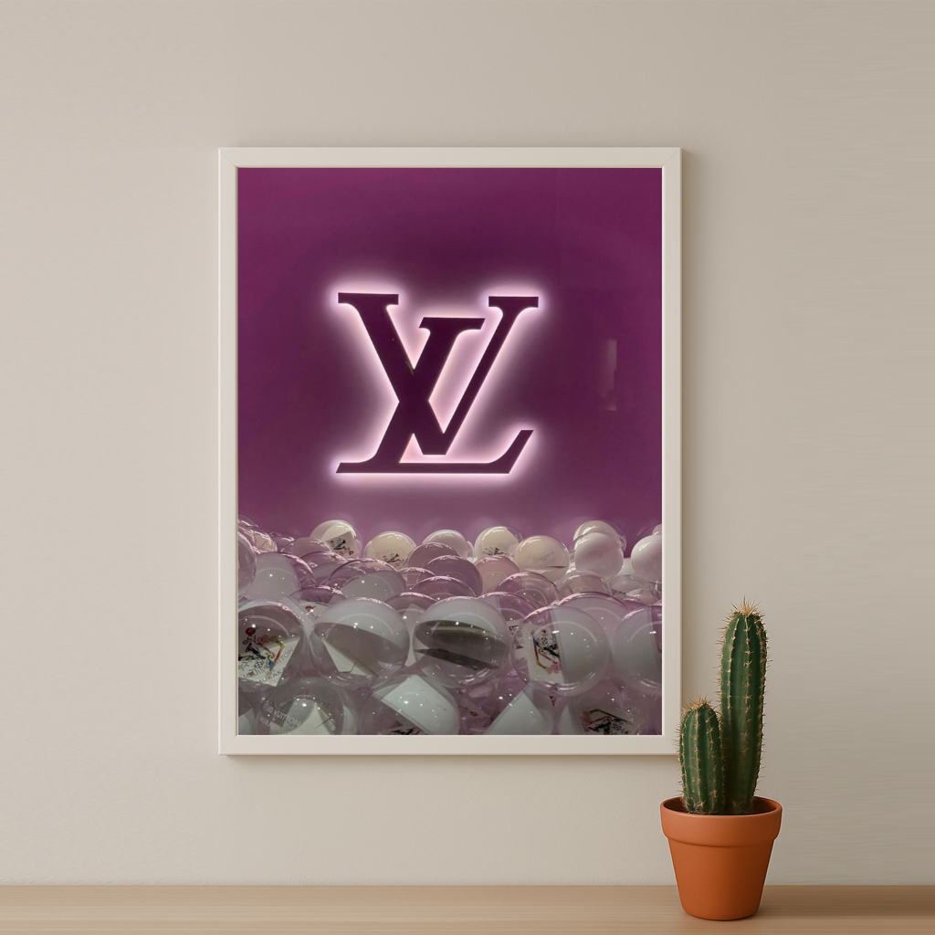 Cadre photo Louis Vuitton Fuschia