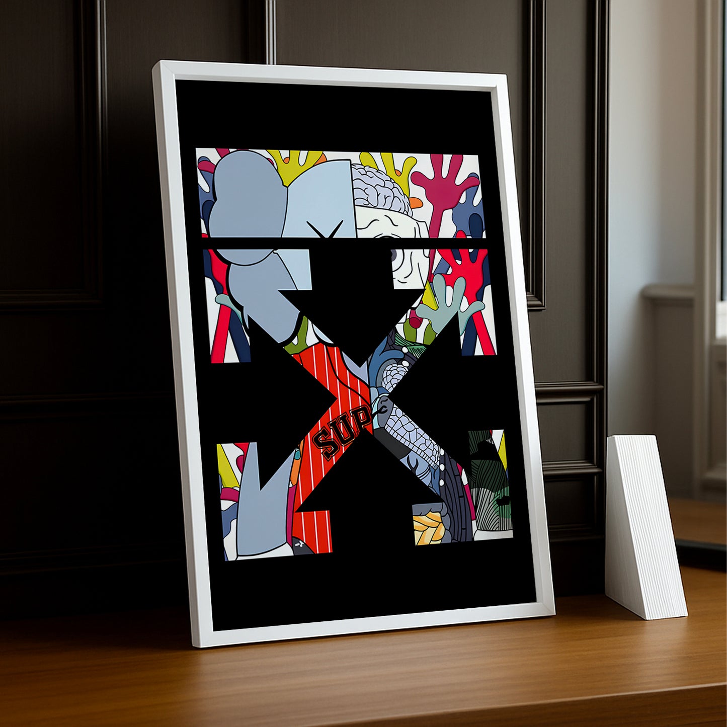 Cadre photo Off-White x Kaws