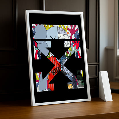 Cadre photo Off-White x Kaws