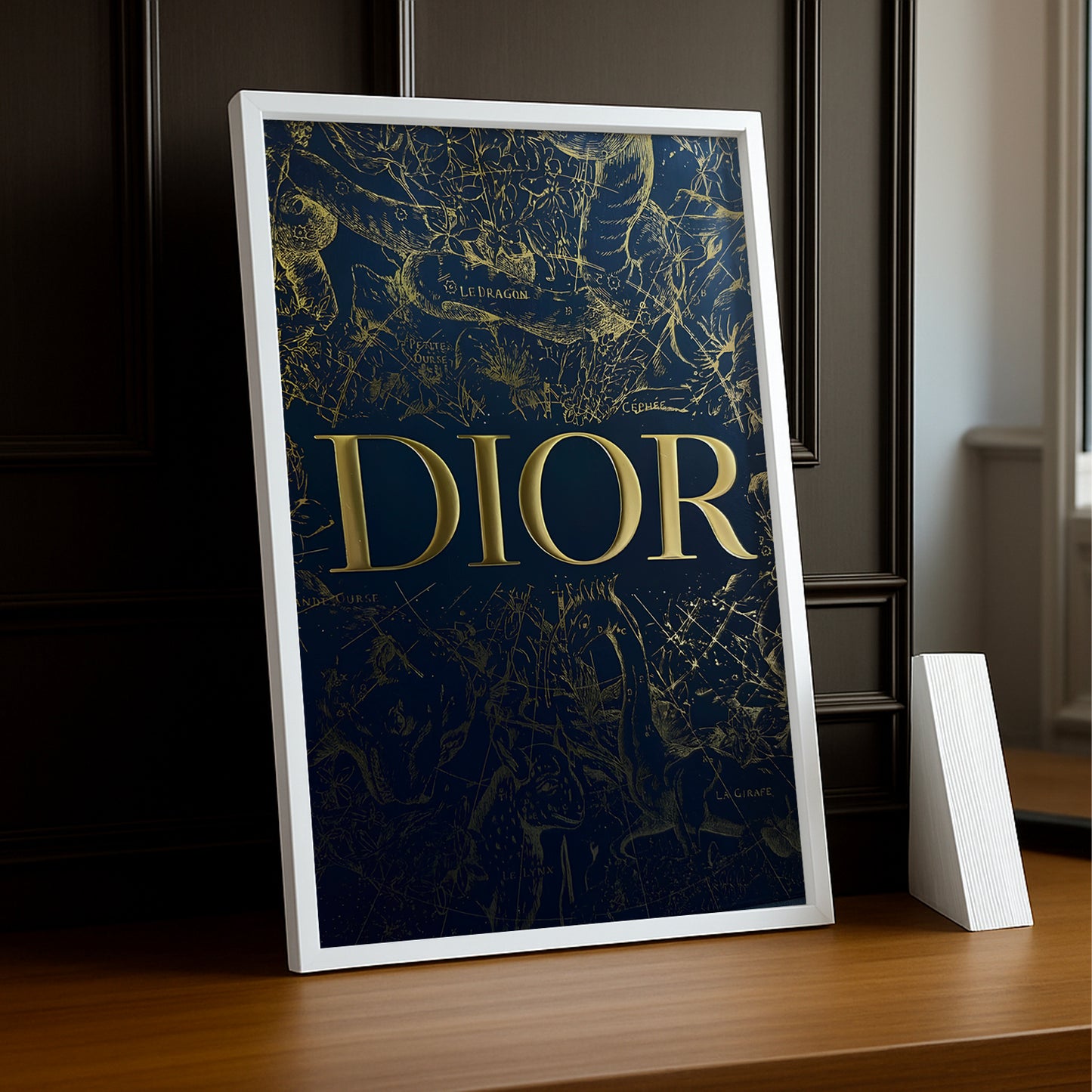 Cadre photo Dior - Blue & Gold