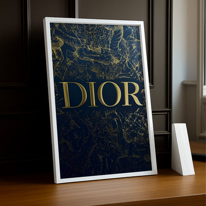 Cadre photo Dior - Blue & Gold