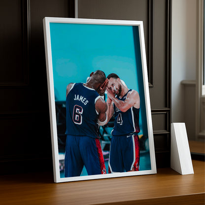 Cadre photo NBA - James x Curry