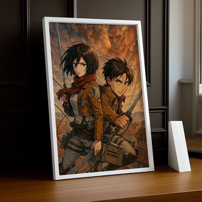 Cadre Photo SNK - Mikasa x Eren