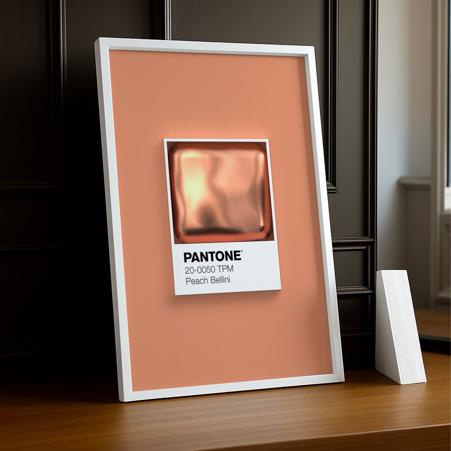 Cadre Photo Pantone Étiquette - Peach Bellini