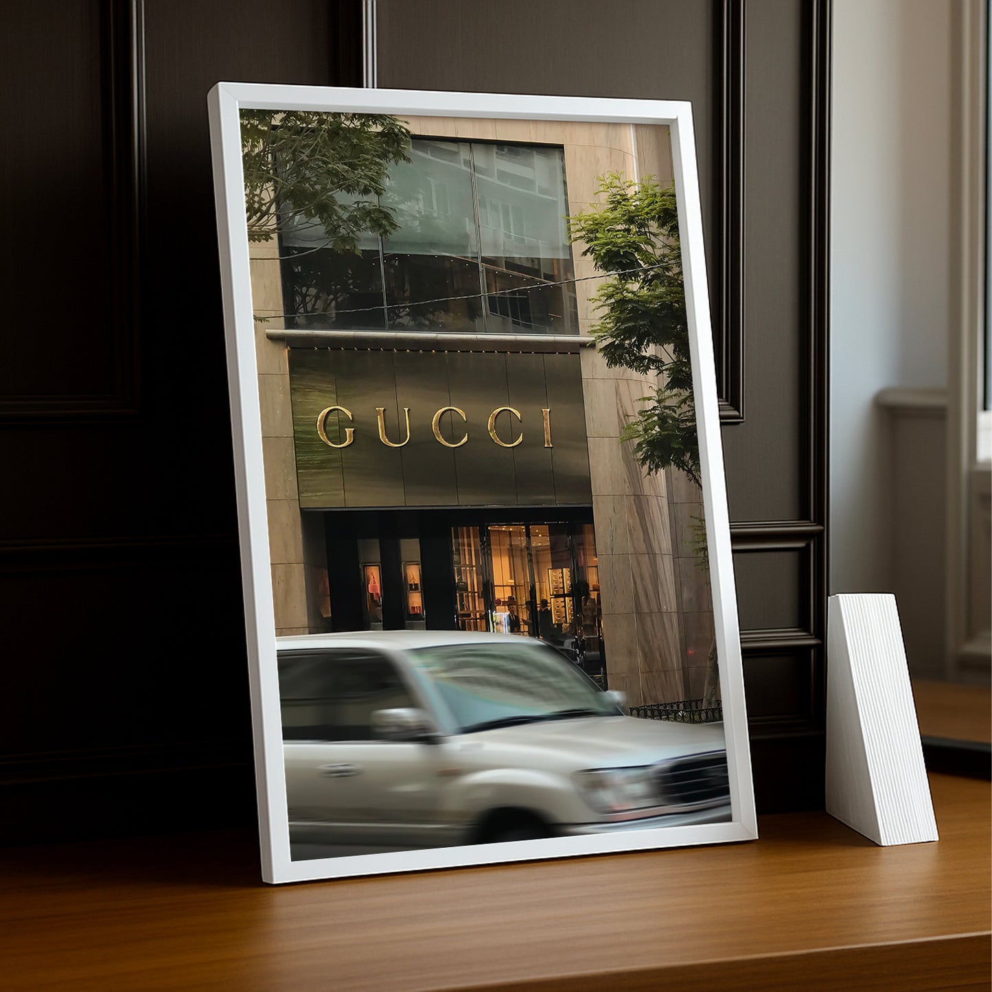 Cadre Photo Gucci - Devanture de magasin