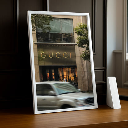 Cadre Photo Gucci - Devanture de magasin