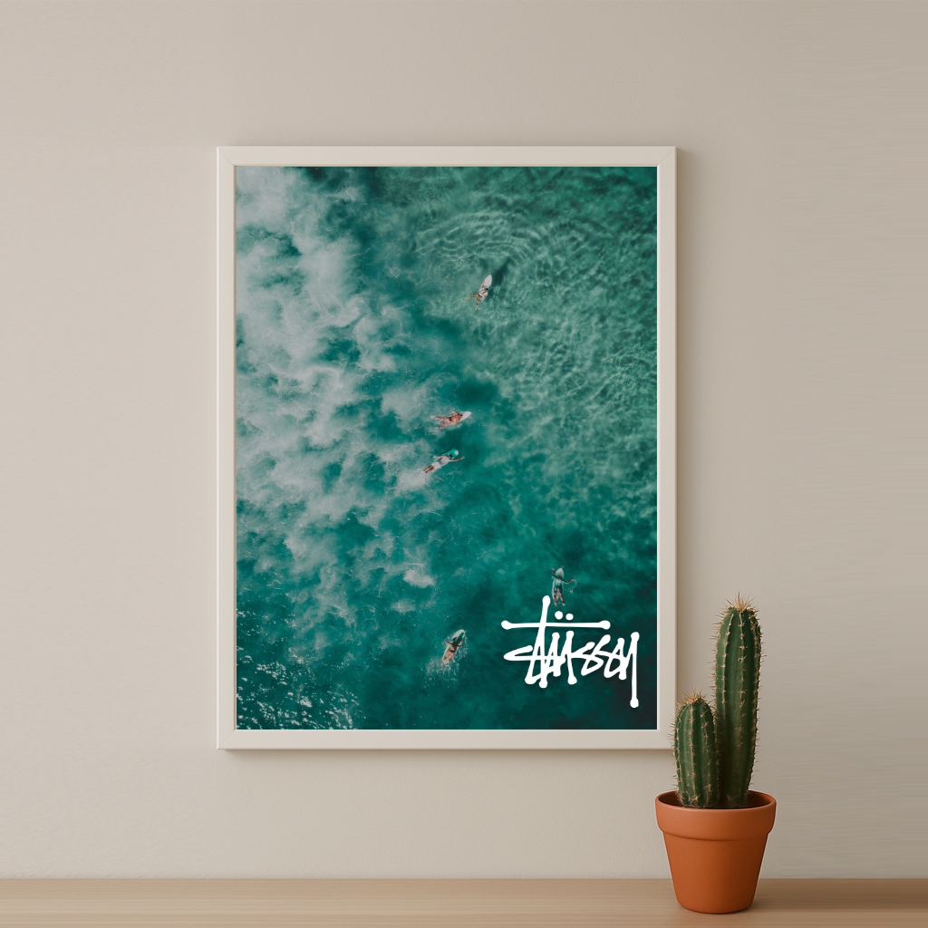 Cadre photo Stüssy - Blue surf