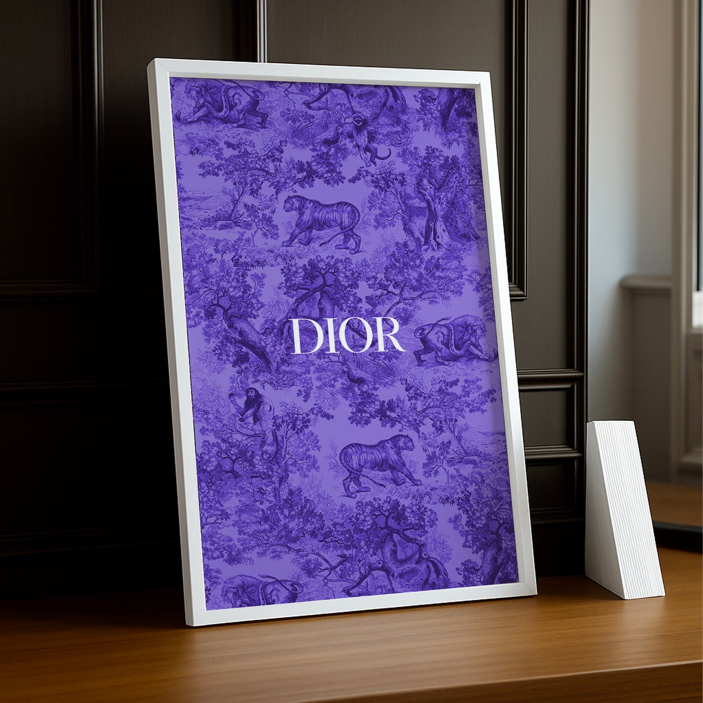 Cadre photo Dior Violet Dessin