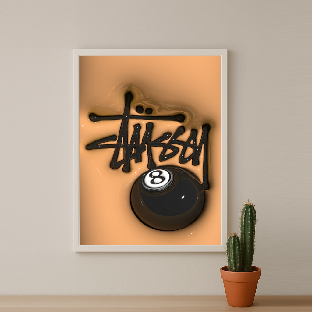 Cadre photo Stüssy - 3D Orange
