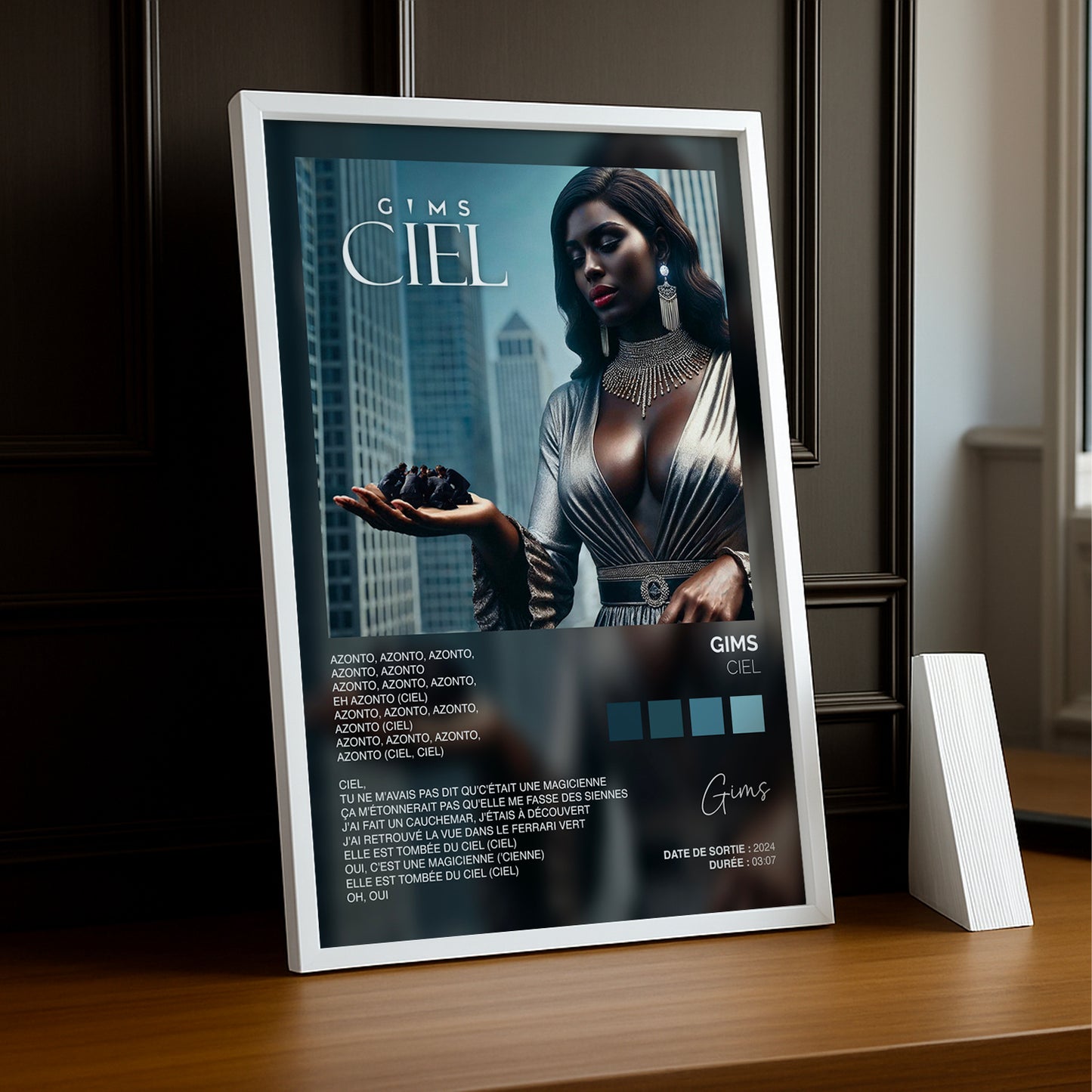 Cadre photo Titre Musicaux - Ciel de Gims