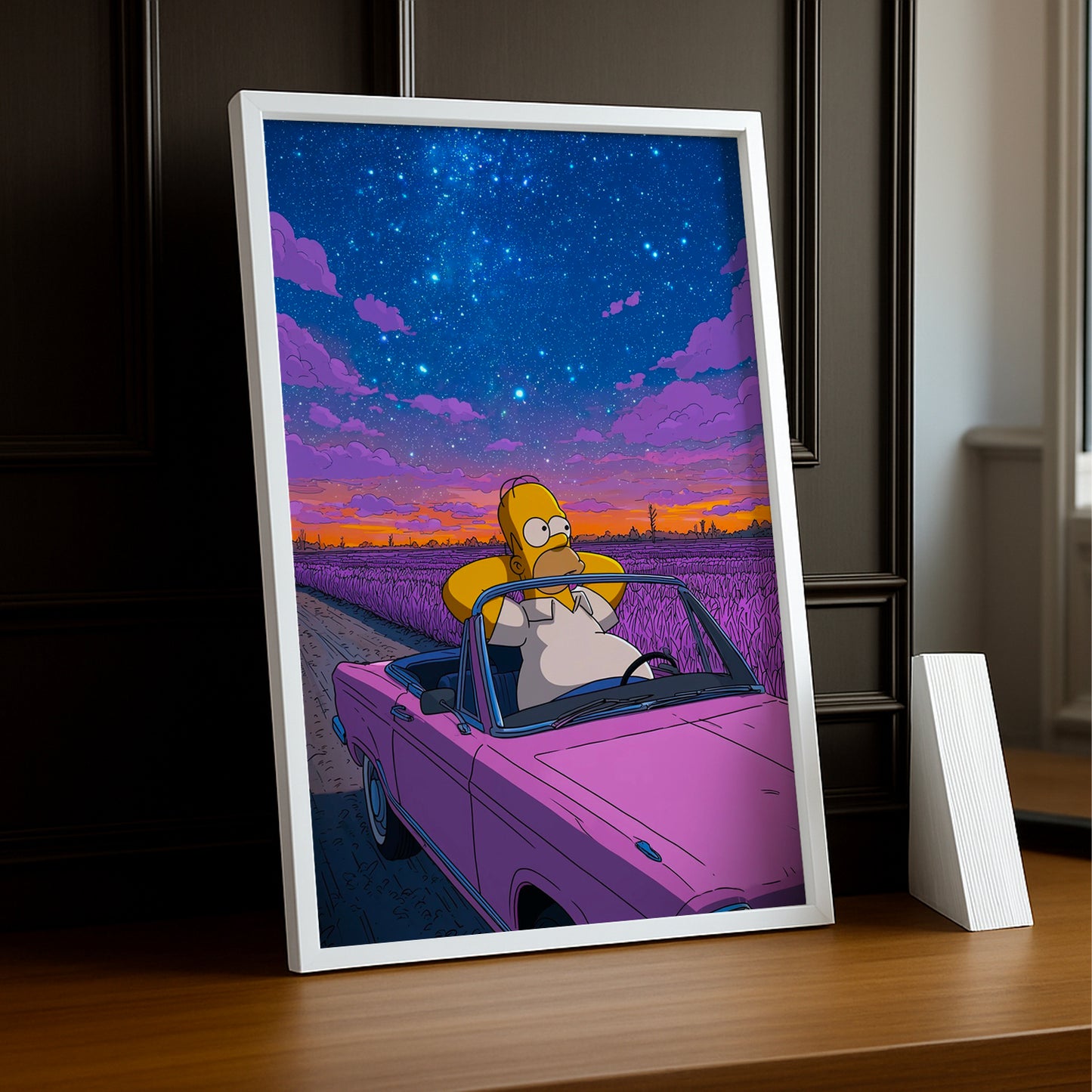 Cadre Photo Les Simpsons - Homer Simpson Balade en voiture