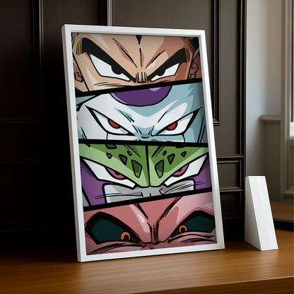 Poster Dragon Ball Z - Eyes Villians DBZ