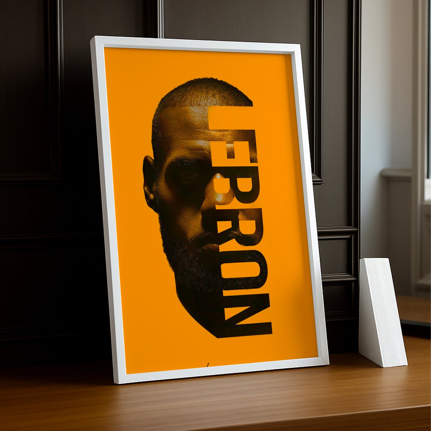 Cadre photo NBA - Lebron Orange