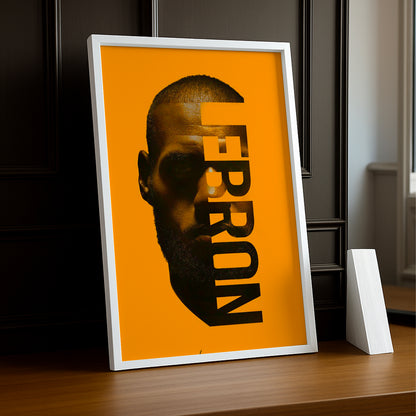 Cadre photo NBA - Lebron Orange