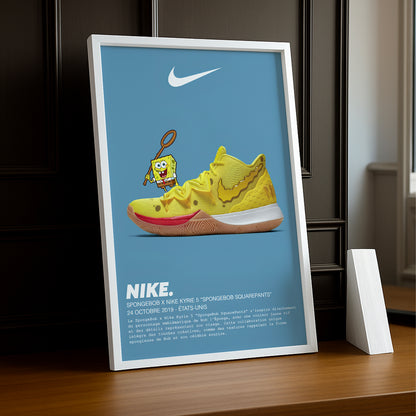 Cadre photo Spongebob x Nike Kyrie 5 Bob l'éponge