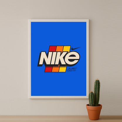 Poster Nike Just Do It Bleu